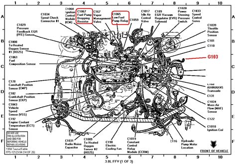 2001 Mercury Sable Engine Diagram Automotive Parts