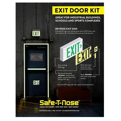 OSHA Emergency Lighting Exit Sign Infographic EHS Safety 50 OFF