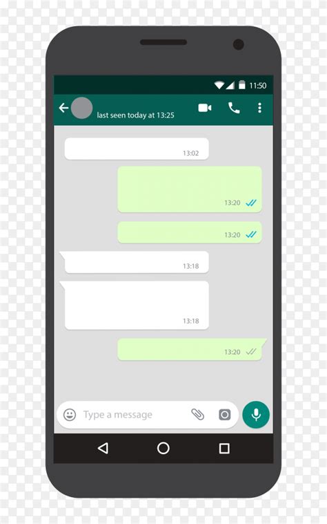 Chat Screen Mobile Phone Template Vector Png Similar Png