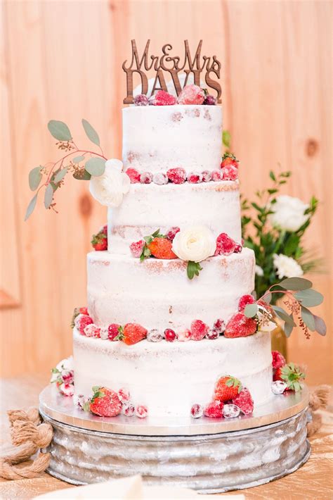 gorgeous   boho berry wedding cake love  greenery