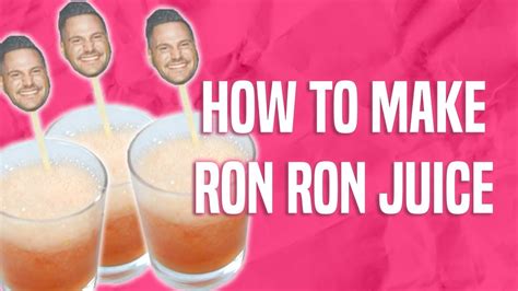 Ron Ron Juice Jersey Shore Recipe — Make The Spiral Inducing Drink