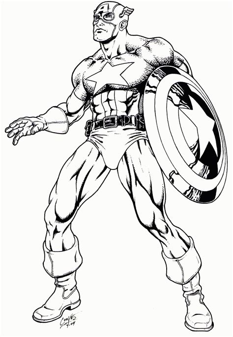 Marvel Captain America Coloring Pages - Coloring Home