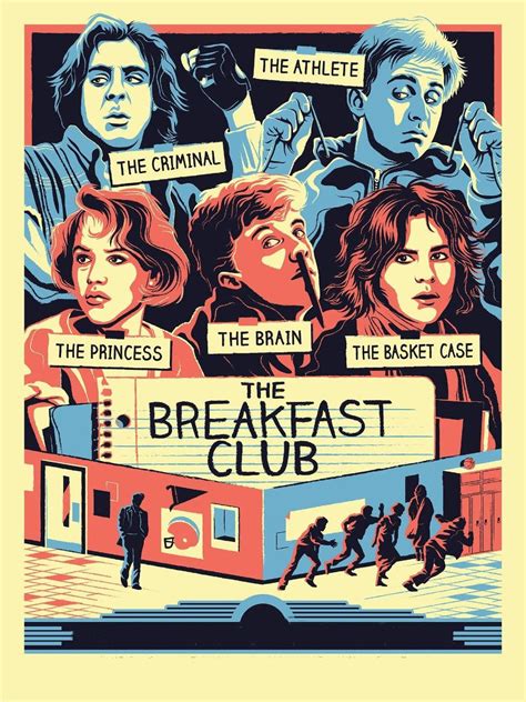The Breakfast Club By Ryan Brinkerhoff Film Posters Vintage Movie