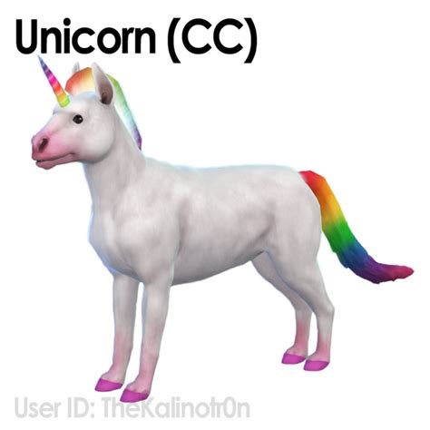Unicorn Horse With All Ccs At Kalino Sims 4 Updates