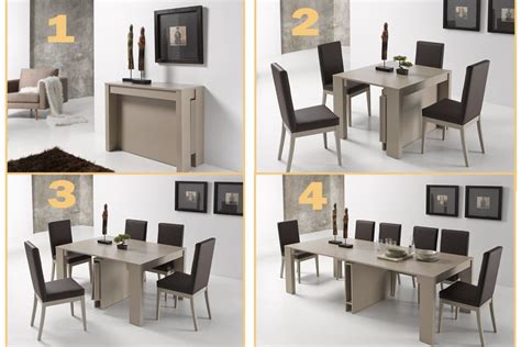 La mesa de centro se puede elegir con dos tipos de tapa: mesa consola extensible convertible comedor ...