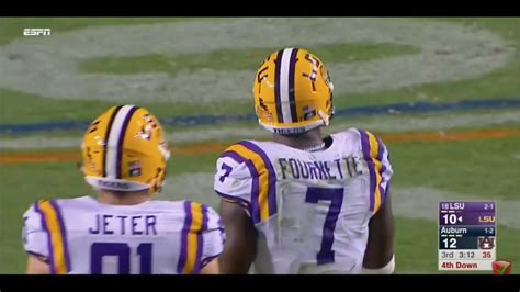 Leonard Fournette Urges Les Miles To Go For It On Fourth Down Youtube
