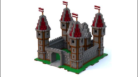 Lego Minecraft Castle 2 Moc Youtube