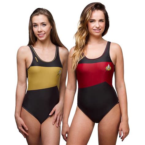 Star Trek The Next Generation One Piece Swimsuits Cover Up Romper And Swim Shirt Star Trek