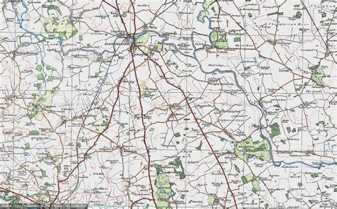 Historic Ordnance Survey Map Of Grafton 1925