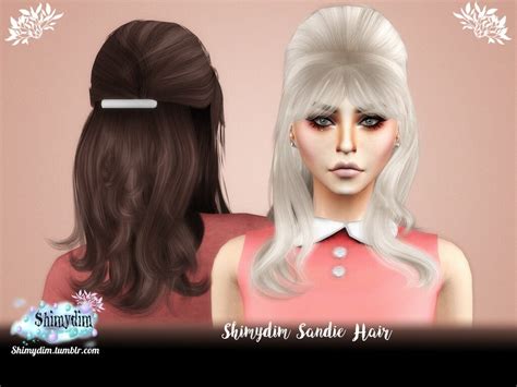 Sims 4 Shimydim Sandie Hair Retexture At Shimydim Sims The Sims Book
