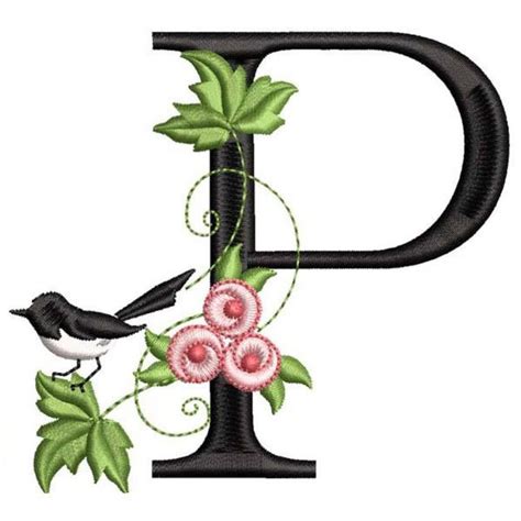 Buchstabe Letter P In 2020 Pretty Letters Embroidery Fonts Tag