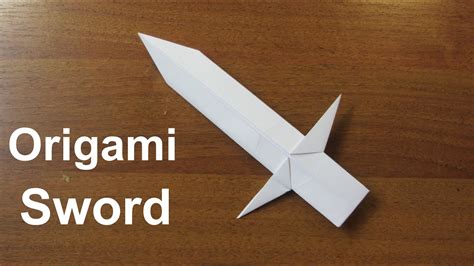 How To Make A Paper Sword Origami Tutorial Youtube