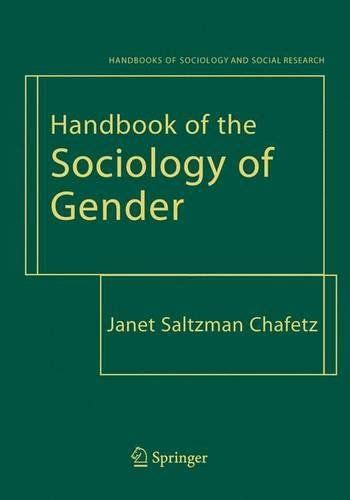 Handbook Of The Sociology Of Gender Handbooks Of Sociology And Social