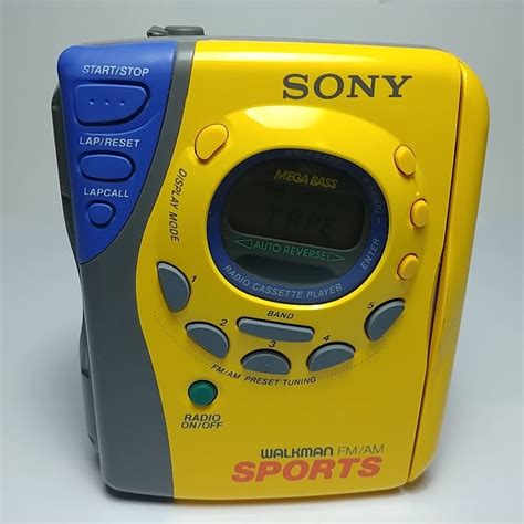 sony wm fs493 walkman sports cassette player auto reverse digital tuning radio sony with