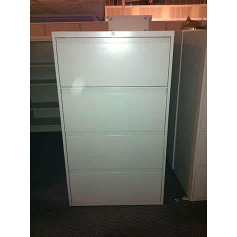 Lateral file cabinet for everyday use. Used Steelcase 4 Drawer Lateral File Cabinets