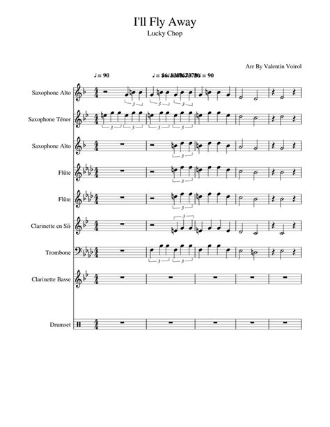 Ill Fly Away Lucky Chop By Valentin Voirol Sheet Music For Flute