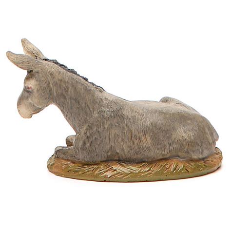 Nativity Donkey In Painted Resin 10cm Martino Landi Online Sales On