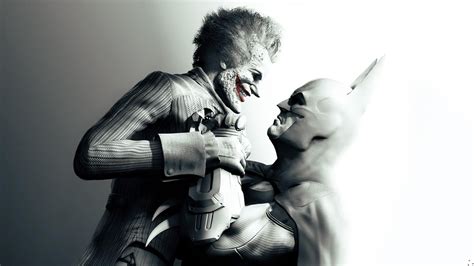 Joker Batman Black And White Background Hd Wallpaper Wow