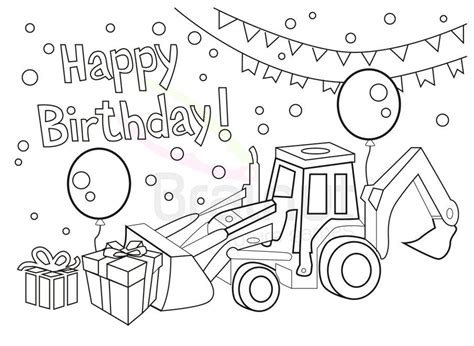 1024 x 600 jpg pixel. Popular items for birthday coloring on Etsy | Coloring ...