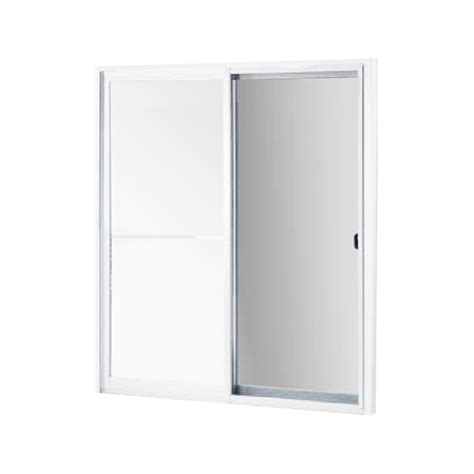 Porte patio 5 pi avec barre de sécurité «Dimensions» OX - Blanc (unité