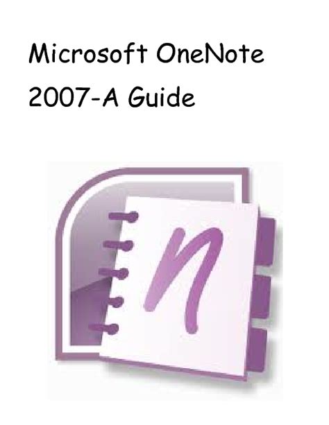 How To Use Microsoft Onenote 2007 Book 143745 Bookemon