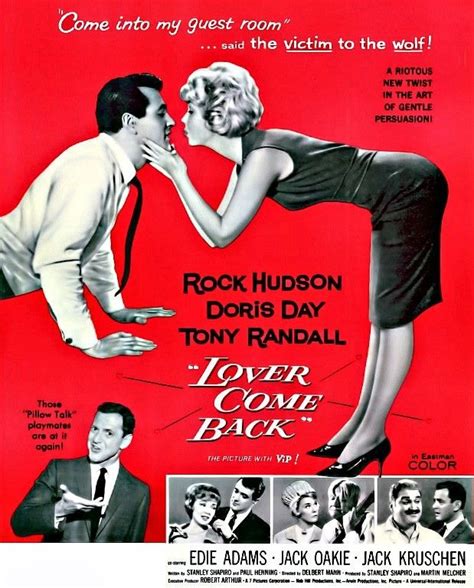 Lover Come Back 1961 Rock Hudson Doris Day Tony Randall Tony