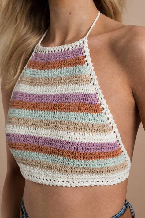 17 ideas de crop top tejidos javiera en 2021 ganchillo ropa ropa crochet tejidos de moda