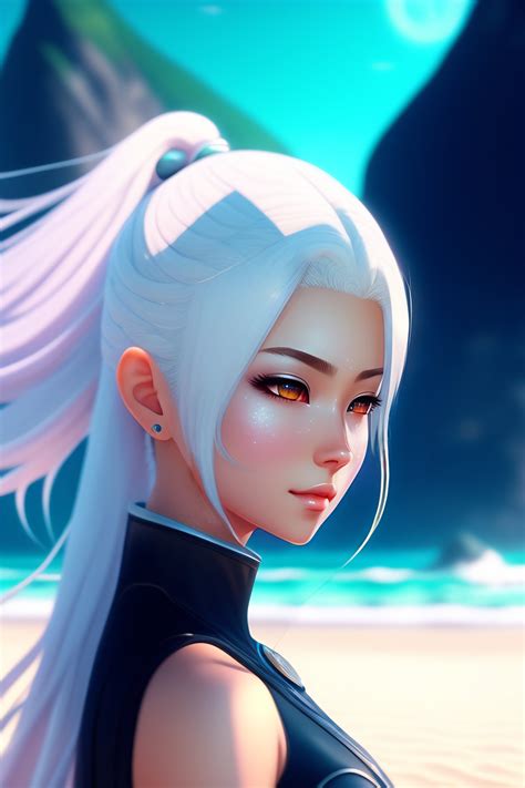 Lexica Beautiful Girl With White Hair High Quality Masterpiece