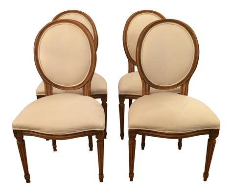 French Style Dining Chairs By Baker Set Of 4 Chairish
