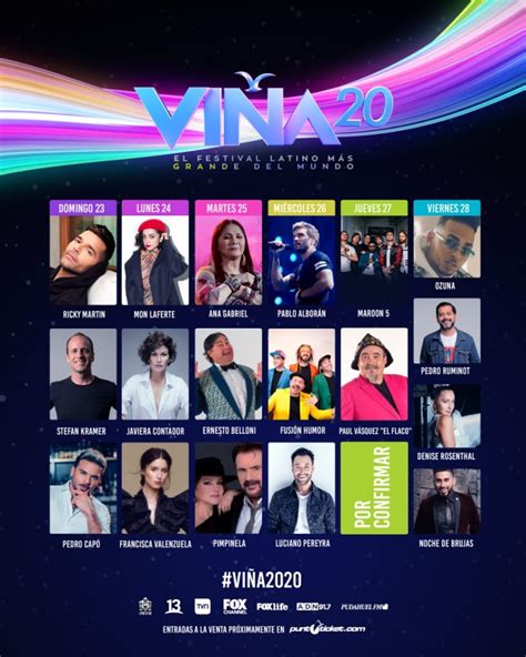 Viña 2020 Se Confirman Humoristas Y Un Nuevo Artista Internacional