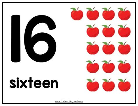 Numbers Flashcards 1 20 The Teaching Aunt