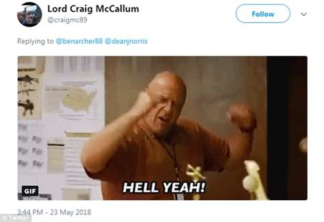 Breaking Bads Dean Norris Suffers Twitter Fail By Typing Sex S