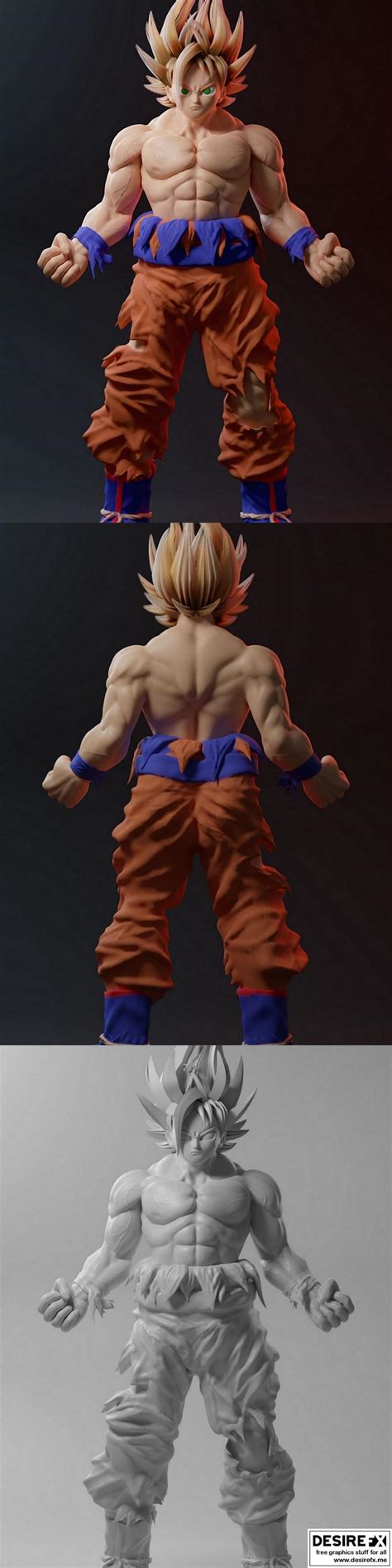 Desire Fx 3d Models Goku 3d Sculpt