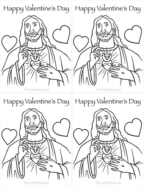 Saint Valentine Coloring Page