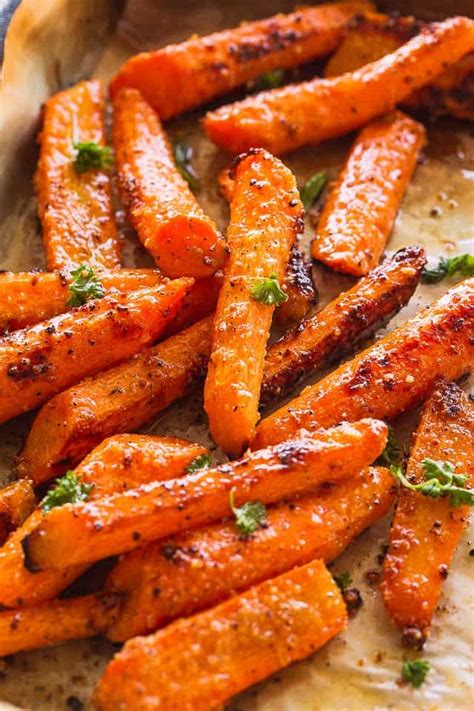 Roasted Garlic Parmesan Carrots Easy Roasted Carrots Recipe