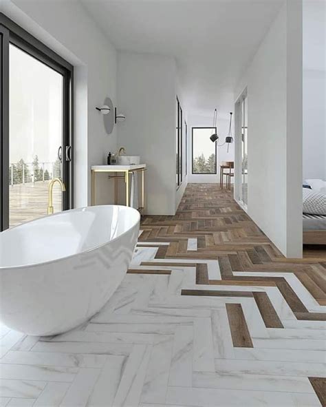 20 Marble Wood Floor Combination