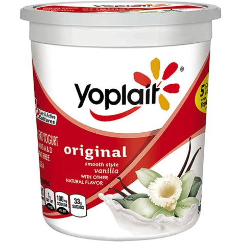 Yoplait Smooth Vanilla Yogurt 32 Oz Cottage Cheese And Sour Cream
