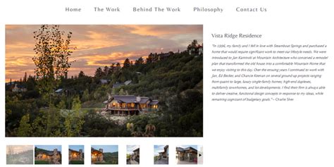 Steamboat Springs Architecture Websites