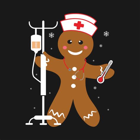 Proud Nurse Gingerbread Man Funny Nurse Christmas Proud Nurse