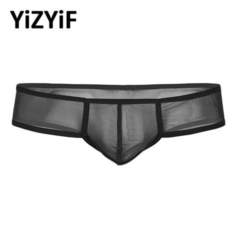 Gay Underwear Sexy Men Panties Bikini Men Lingerie Soft Sheer Mesh Bulge Pouch Low Rise G String