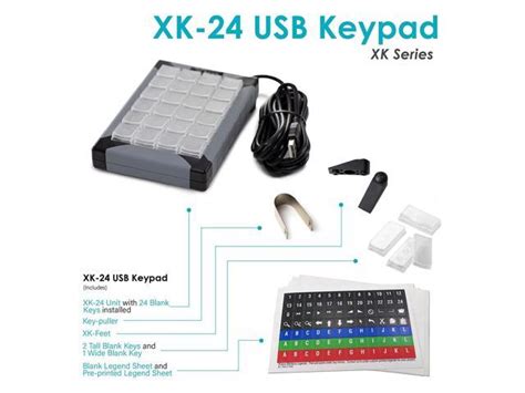 X Keys Programmable Keypads And Keyboards 24 Key Xk 24