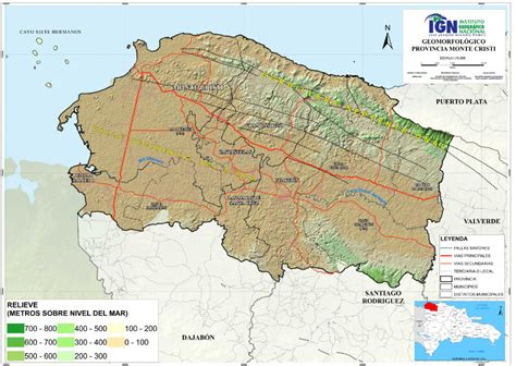 Mapa Geomorfológico Provincia Monte Cristi Infraestructura De Datos Espaciales De La República