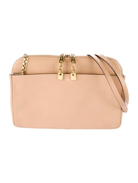 Chloé Leather Silverado Bag Neutrals Shoulder Bags Handbags