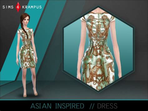 Asian Inspired Dress At Sims 4 Krampus Sims 4 Updates