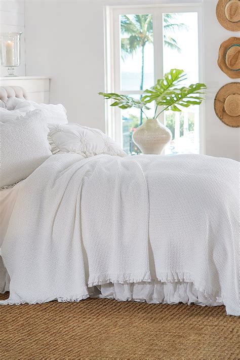 Bianca Coverlet Soft Waffle Texture Cover Soft Surroundings
