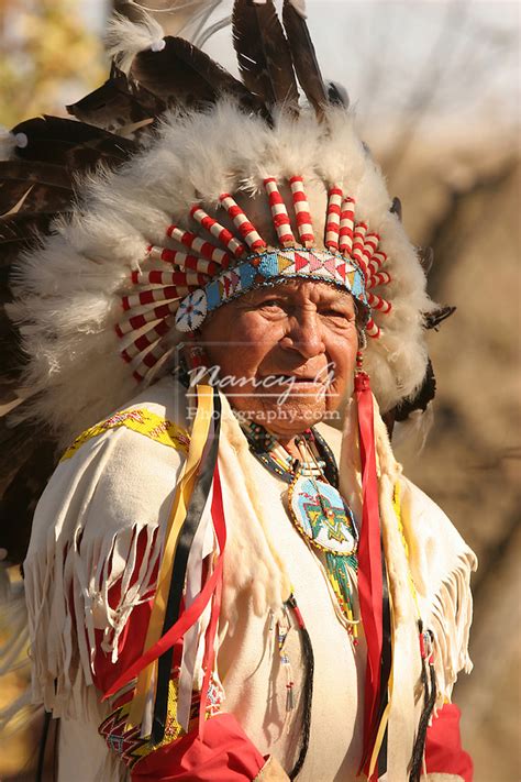 A Native American Sioux Indian Chief Nancy Greifenhagen