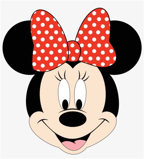 Baby Minnie Mouse Head Clipart Minnie Mouse Face Clip Art Transparent