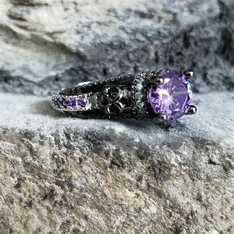 Jewelry New Purple Skull Ring Skull Engagement Ring Poshmark