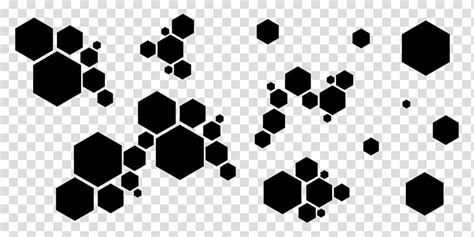 Hexagon Particle Geometric Shapes Transparent Background Png Clipart