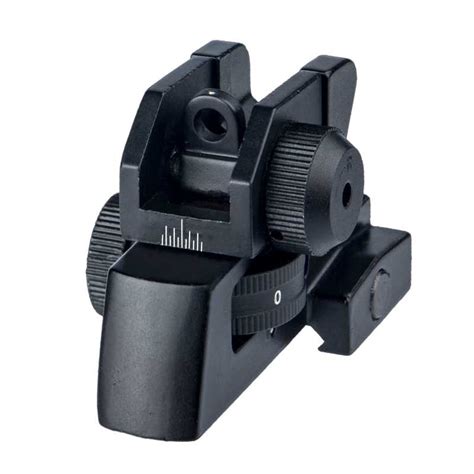 Mechanical Rear Sight M4 AR15 For Picatinny Weaver Style Rails